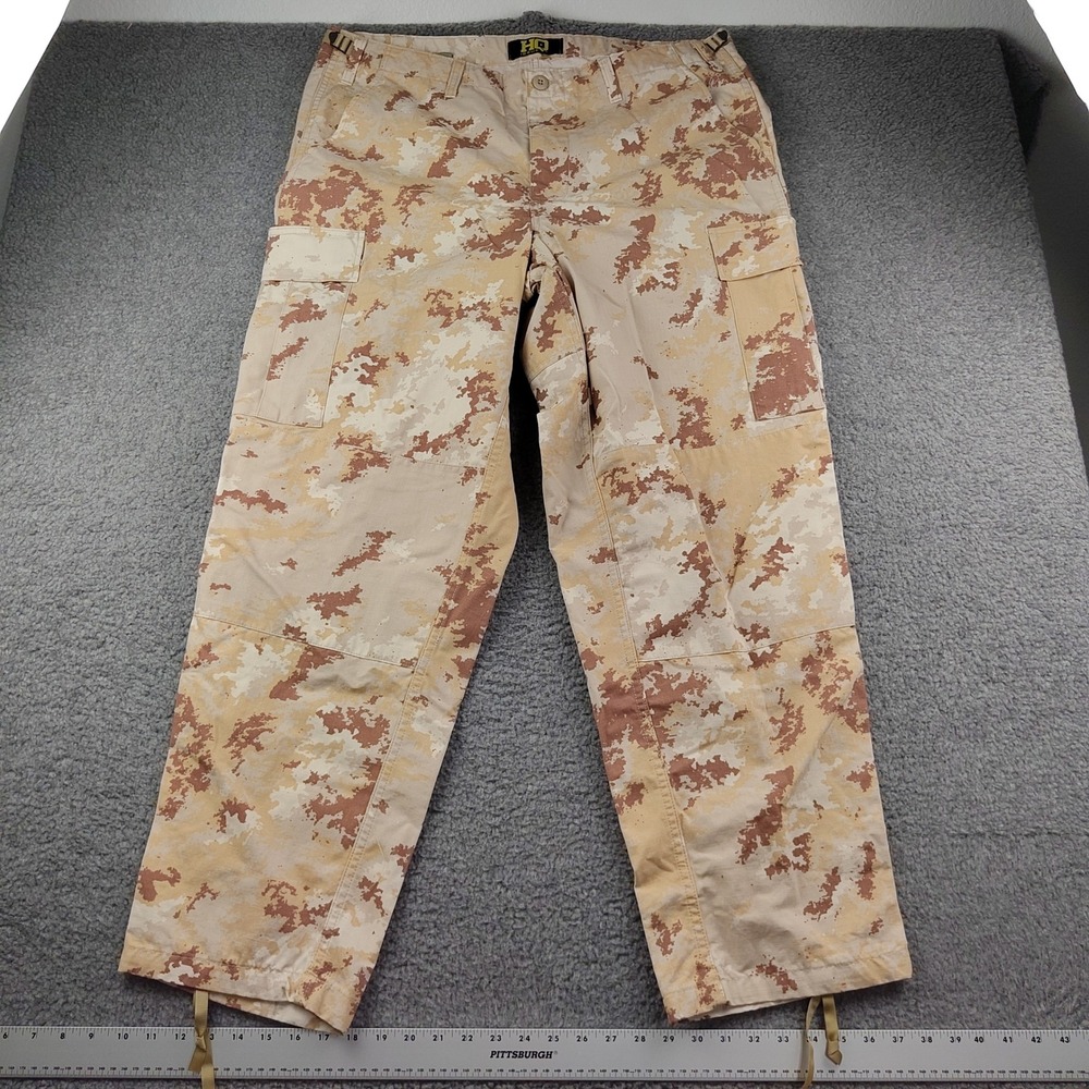 HQ Issue Cargo Pants 40x32 Mens XL Regular Digital Desert Camo Tactical Ripstop